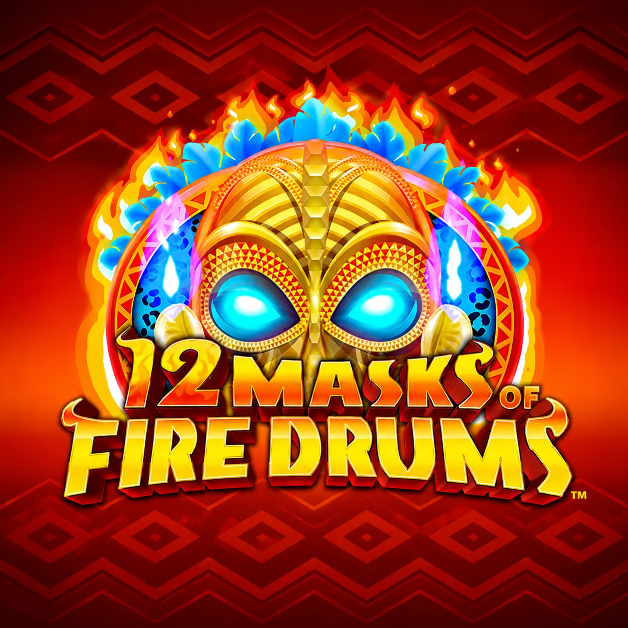 12 Masks of Fire Drum Frenzy Logo