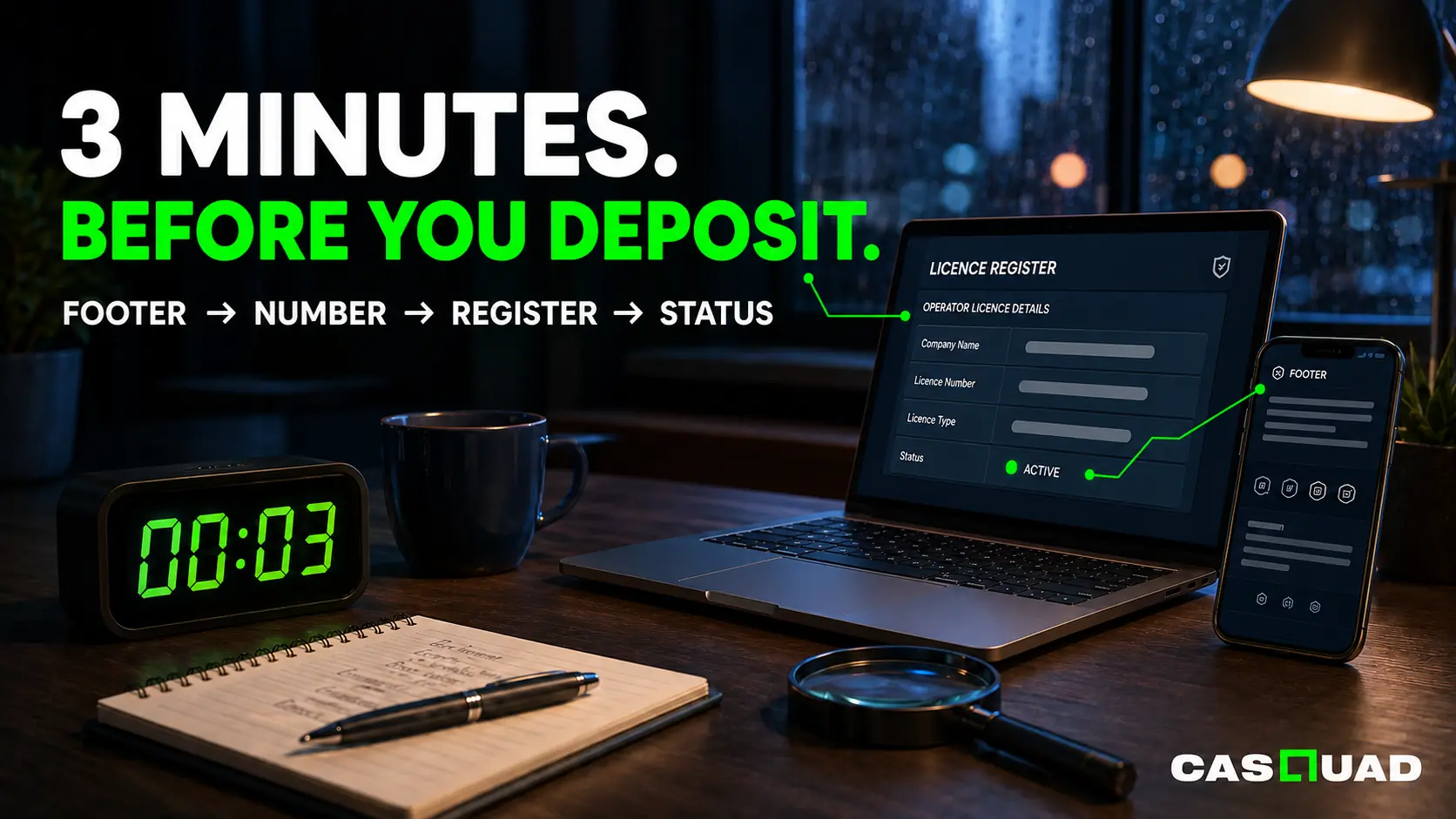 How to Verify a Casino License in 3 Minutes Before You Deposit Logo