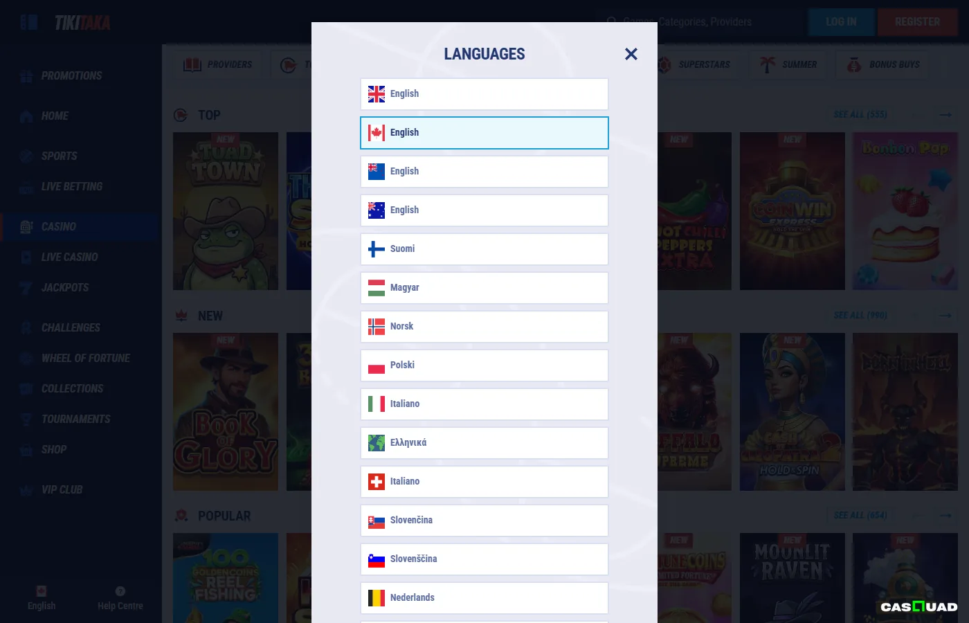 TikiTaka Screen